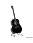 Karrera 41in Acoustic Wooden Guitar with Bag - Black, hi-res