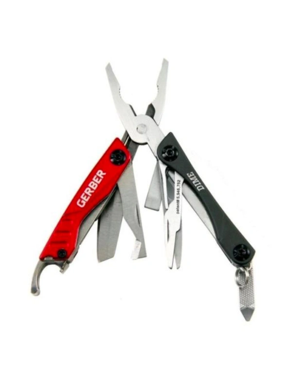 Gerber Stainless Steel Dime Red Multi Tool Plier Scissors Knife 31-001040