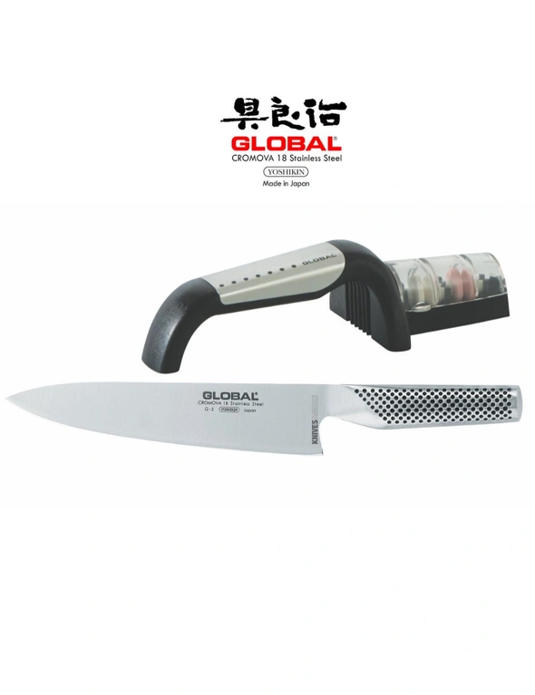 How to Sharpen Global Knives with Global Ceramic 2 Stage Sharpener