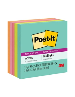 Post-it Super Sticky Notes 76x76mm (5pk) - Miami