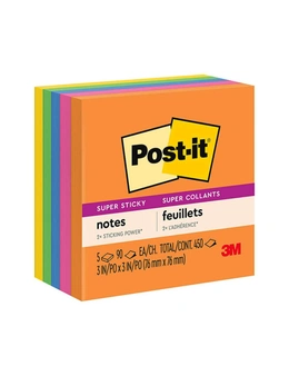 Post-it Super Sticky Notes 76x76mm (5pk) - Rio De Janiero