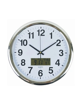 Italplast Wall Clock 43cm - with LCD