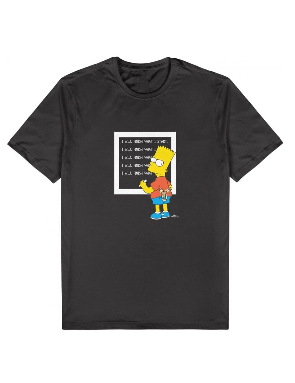 XL The Simpsons Bart Chalkboard T-Shirt | Crossroads