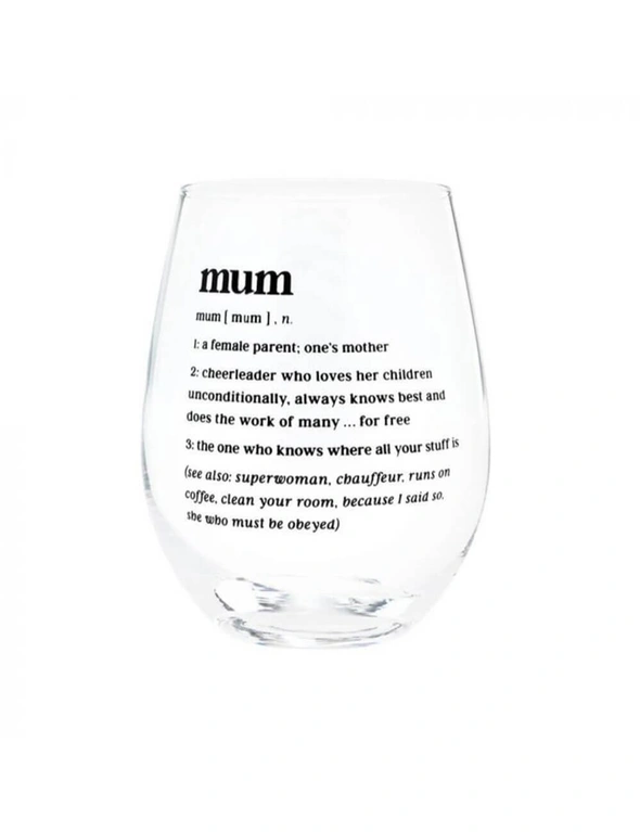 Defined Wine Glass 470mL - Mum, hi-res image number null
