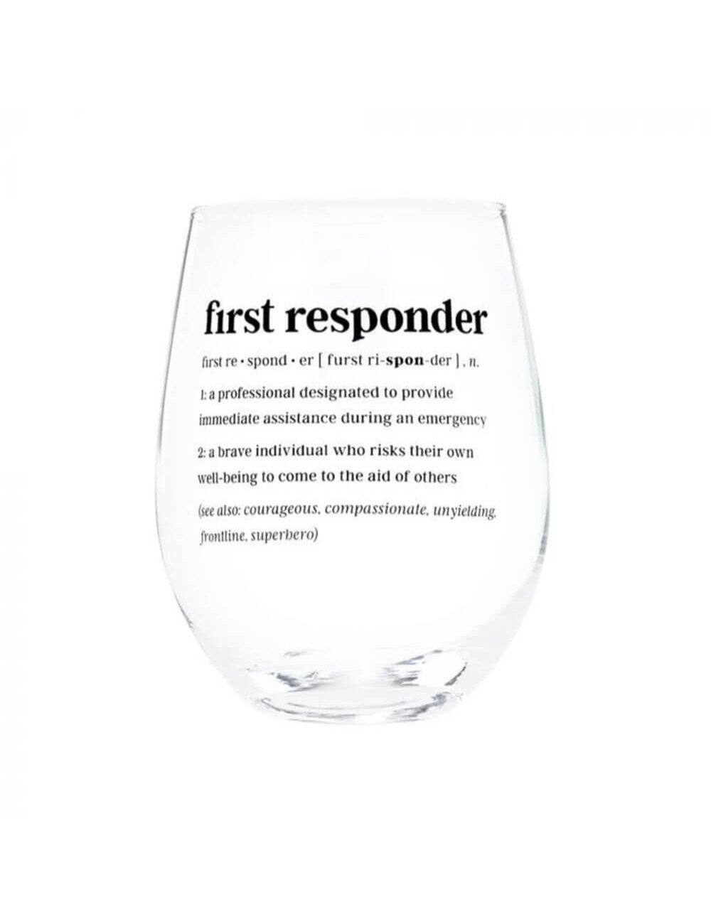 Defined Wine Glass 470mL - First Responder | Autograph