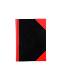 A4 Cumberland Index Notebook 100 Leaves A-Z (Red & Black)