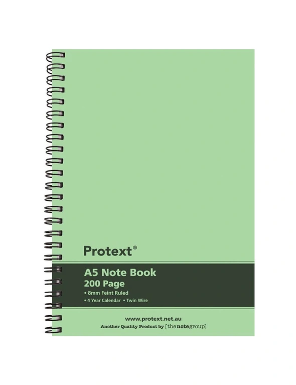 LIME Protext Twin Wire Notebook 200 Pages (A5), hi-res image number null