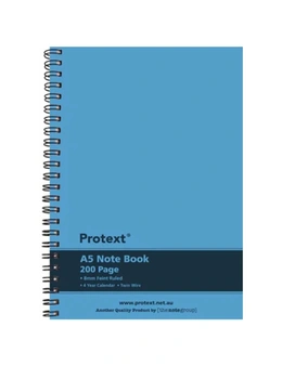 LIME Protext Twin Wire Notebook 200 Pages (A5)