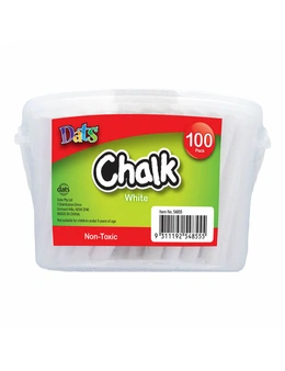 WHITE Dats Non-toxic Jumbo Chalk (100pk)