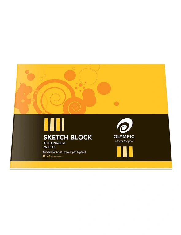 Olympic Sketch Block Cartridge 25 Leaves (A3), hi-res image number null