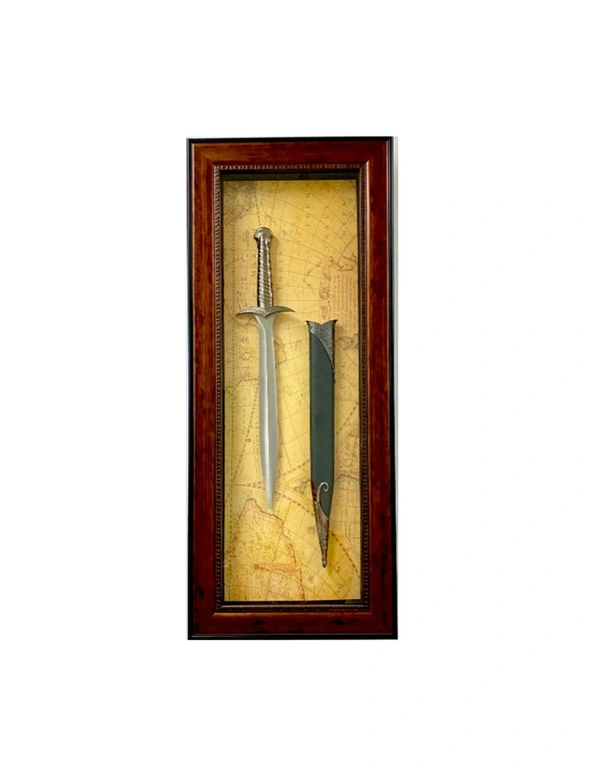 Antique Sword & Scabbard in Timber Frame Decor, hi-res image number null