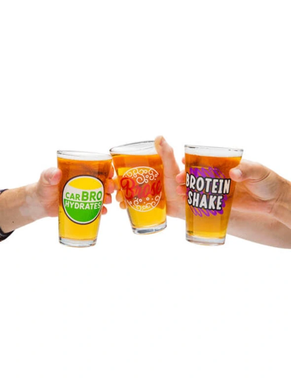BigMouth Beer Bro’s Beer Glass (Set of 3), hi-res image number null