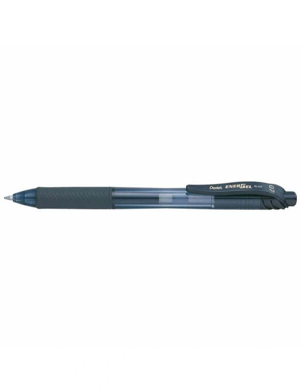 BLACK Pentel EnerGel-X Retractable Roller Gel Pen (0.7mm), hi-res image number null