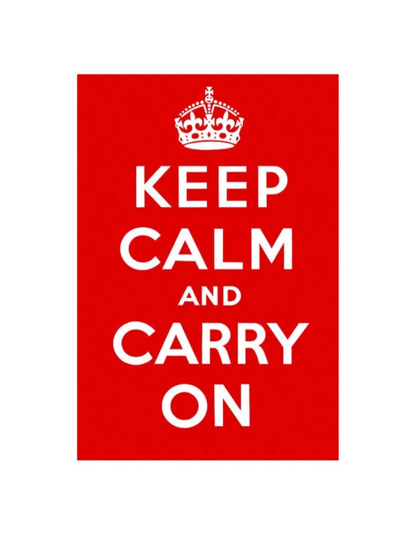 RED Keep Calm & Carry On Poster, hi-res image number null