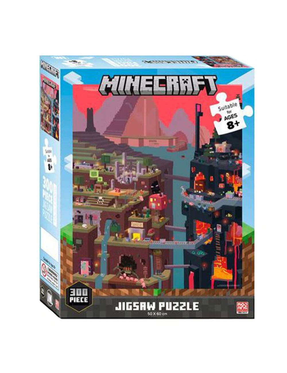 Minecraft Jigsaw Puzzle 300pcs - World Red