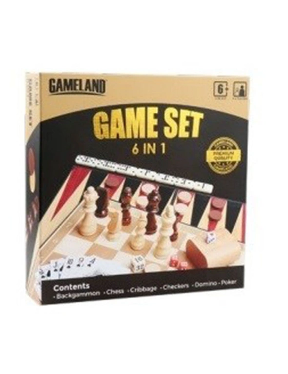 Traditional 6in1 Board Game Set, hi-res image number null
