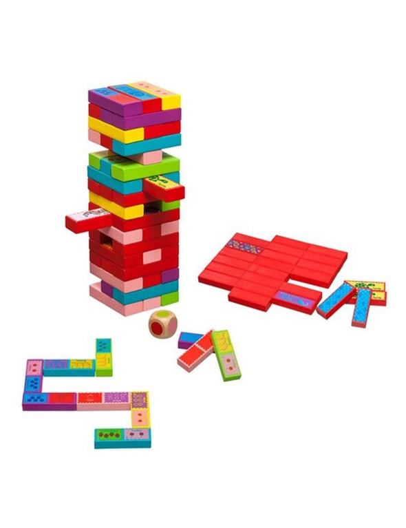 Coloured Tumbling Tower 3-in-1 Game, hi-res image number null