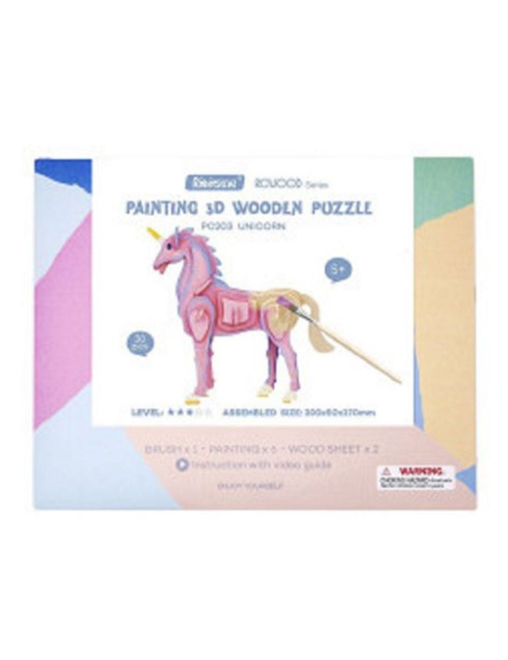 Painting 3d hot sale wooden puzzle