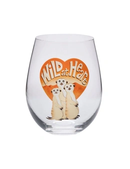 Contemporary Stemless Wine Glass - Meerkat