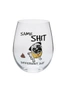 Contemporary Stemless Wine Glass - Pug, hi-res