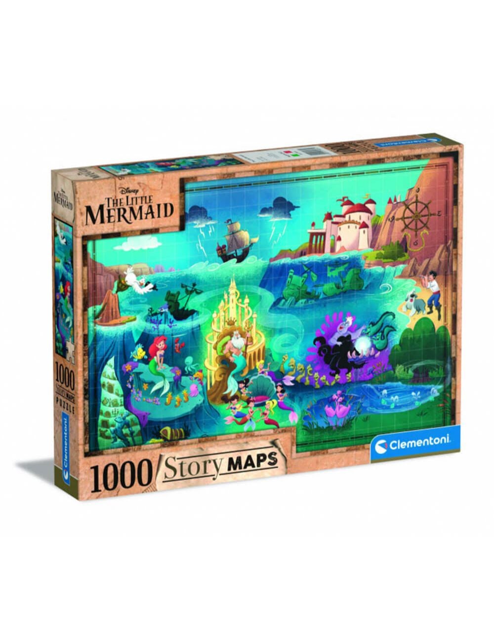 Disney Maps Little Mermaid - 1000 pièces Clementoni FR