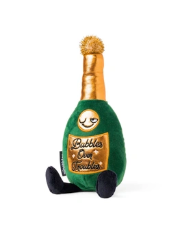 Punchkins Bubbles Over Troubles Champagne Bottle Plush