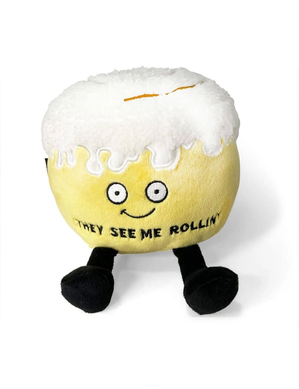 Punchkins They See Me Rollin Cinnamon Roll Plush, hi-res image number null