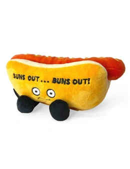 Punchkins Suns Out Buns Out Hotdog Plush