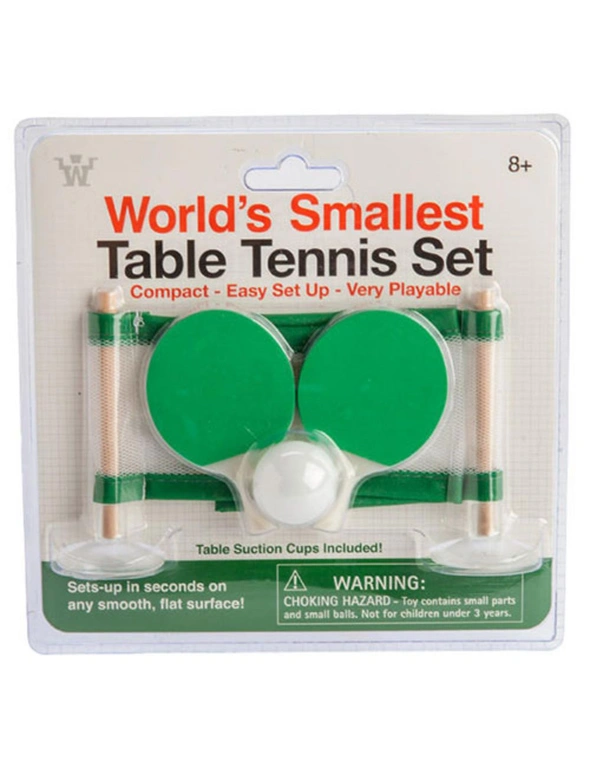 World's Smallest Table Tennis Set, hi-res image number null