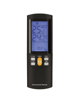 TechBrands Universal Remote Control for Air Conditioners w/ Backlit LCD
