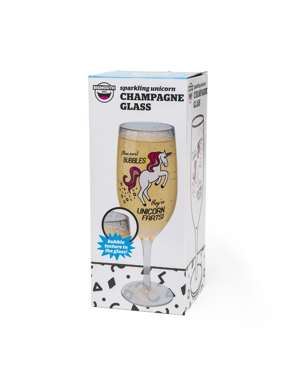 BigMouth Unicorn Farts Champagne Glass, hi-res image number null