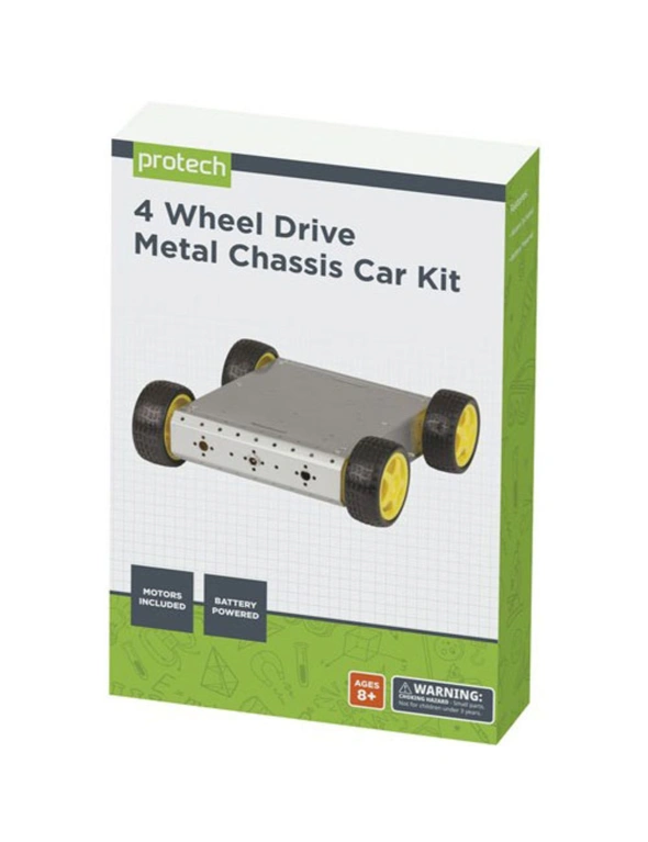 TechBrands 4 Wheel Drive Metal Chassis Robotics Car Kit, hi-res image number null