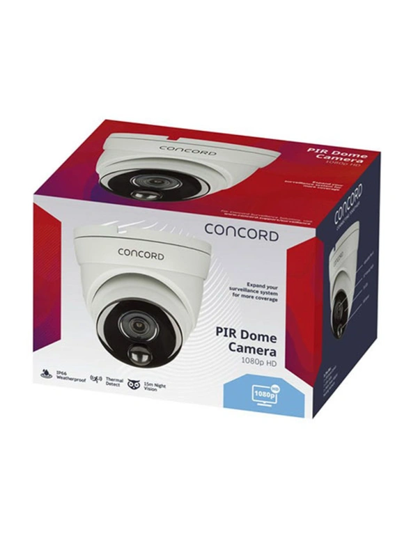 Concord AHD Analog HD 1080p PIR Dome Camera CCTV Surveillance Camera, hi-res image number null