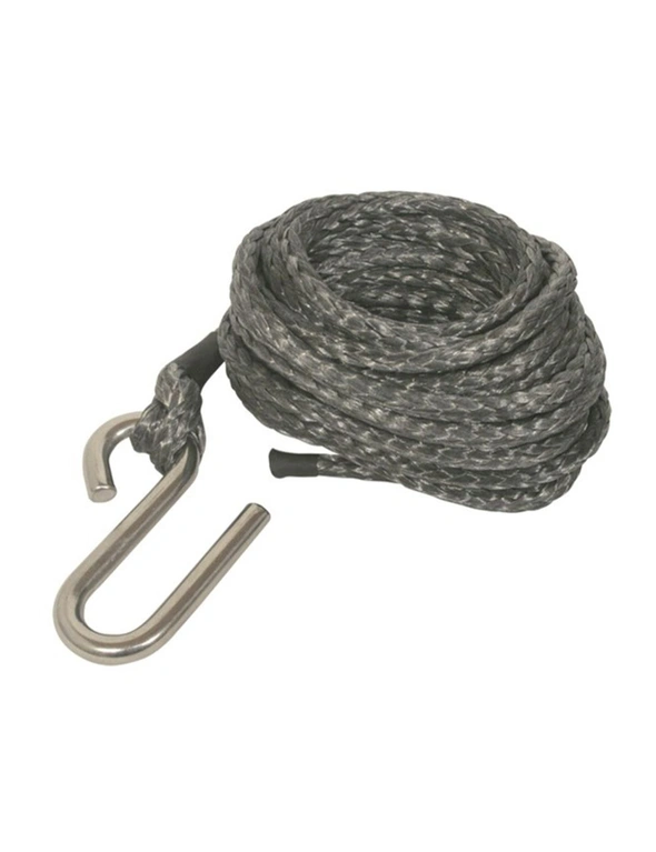 TechBrands Synthetic Winch Rope with Stainless S Hook (5mm x 6m)