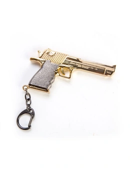 Metal Gun Keychain
