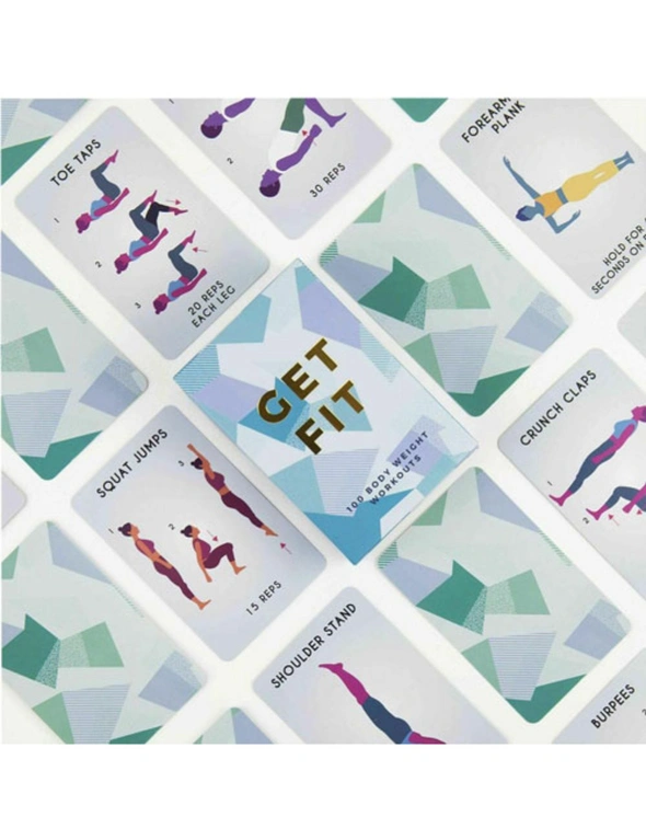 100 Get Fit Exercises Cards, hi-res image number null