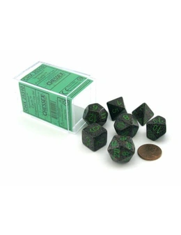 D7 Die Set Dice Speckled Poly (7 Dice) - Earth