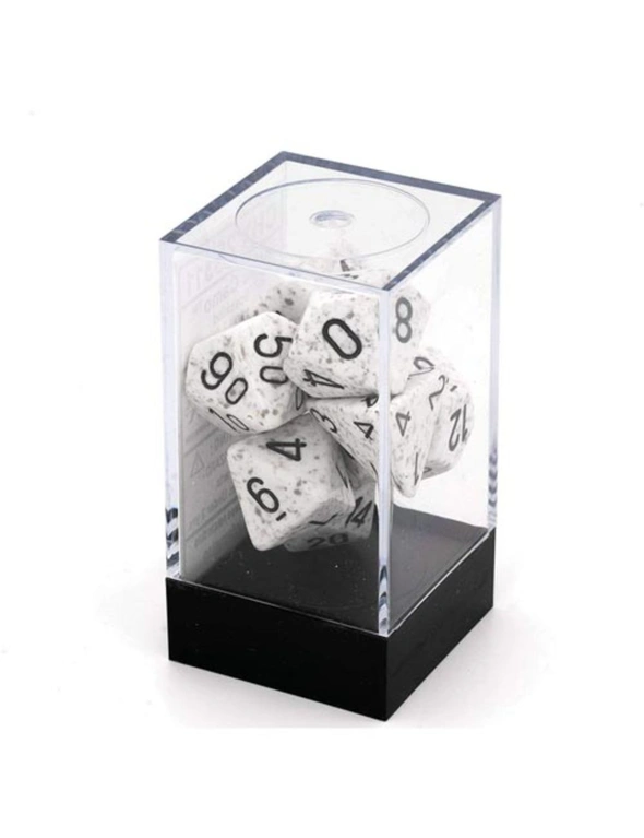 D7 Die Set Dice Speckled Poly (7 Dice) - Arctic Camo, hi-res image number null