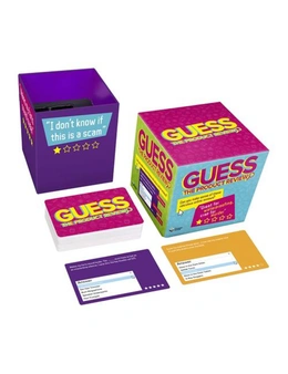 FizzCreations Guess The Product Review Card Game