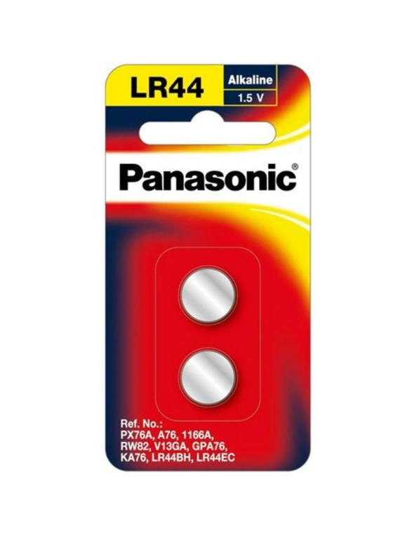 Panasonic 2 pack Panasonic LR44 Alkaline Button Battery, hi-res image number null