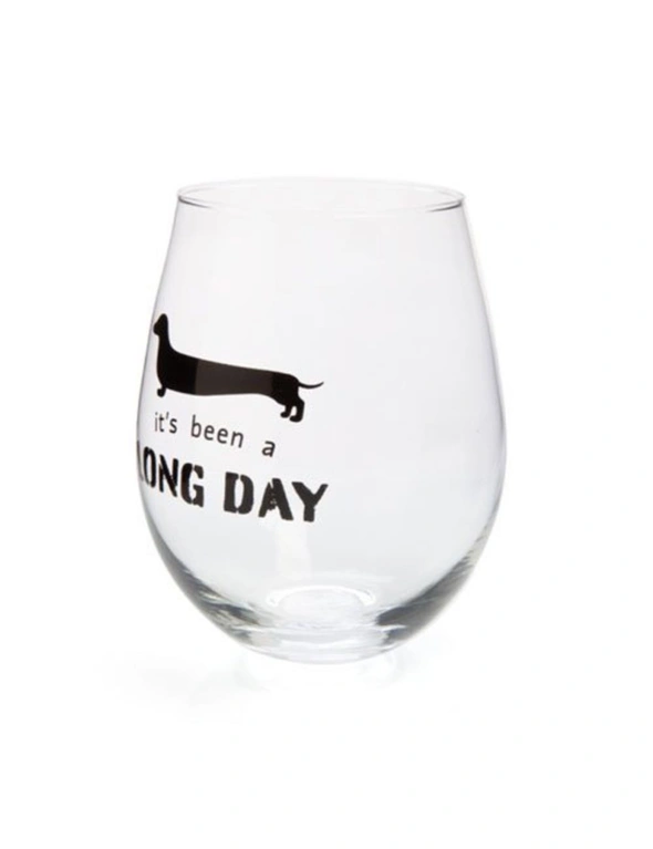 Dachshund Stemless Wine Glass, hi-res image number null