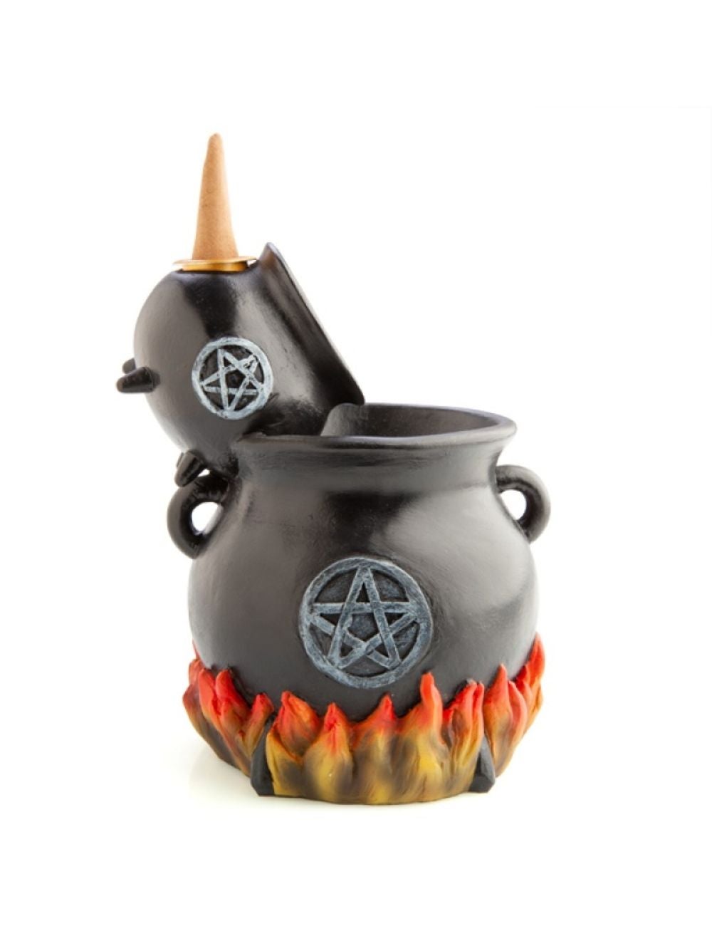 Witches' Cauldrons With LED Flames Backflow Burner | Rockmans