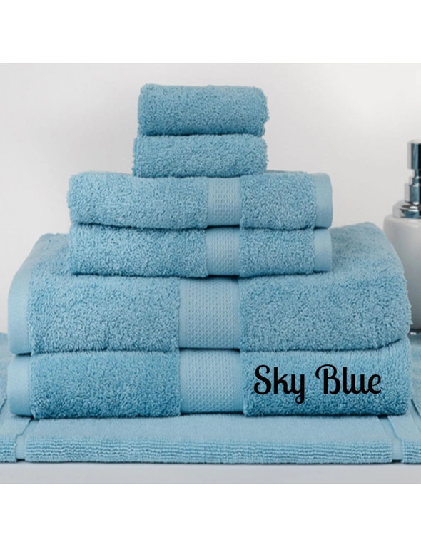 Linen Comfort Brand New 7 Pieces 100% Cotton Bath Towel Set, hi-res image number null
