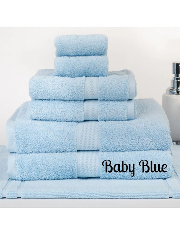 Linen Comfort Brand New 7 Pieces 100% Cotton Bath Towel Set, hi-res image number null