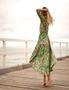 Cotton Maxi Dress| Summer Dress| Boho dress| Gift for her| Long Boho Dress| Women Kimono Wrap Dress| Valentine Mother's Day Christmas| 003, hi-res