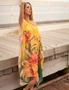 Silk Kaftan,Silk floral print Beach Coverup,Womens Silk Kaftan,Full Length Silk Caftan,Silk Resort Wear For Women,Long Silk Dress, 001, hi-res