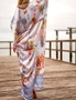 Silk Kaftan,Silk floral print Beach Coverup,Womens Silk Kaftan,Full Length Silk Caftan,Silk Resort Wear For Women,Long Silk Dress, 002, hi-res