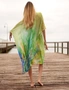 Silk Kaftan,Silk floral print Beach Coverup,Womens Silk Kaftan,Full Length Silk Caftan,Silk Resort Wear For Women,Long Silk Dress, 005, hi-res