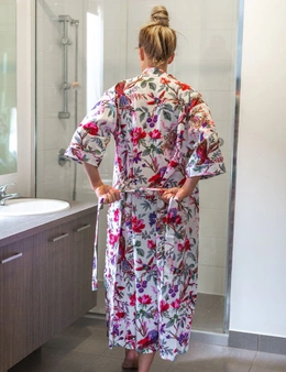 Linen Connections Pure Cotton Kimono Robe