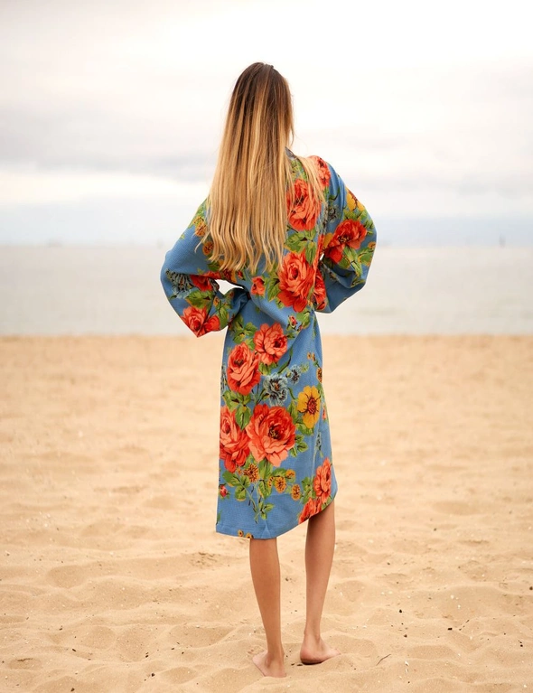 Waffle Linen Robe| Cotton Kimono Robe| Gift for her| Mother's Valentines Chritmas Wedding Bridesmaids Robes| Summer Bathrobe| 006, hi-res image number null